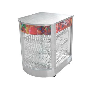 Food Warmer Showcase - Electric Stainless Steel Commercial Heater Display Warmer