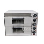 Double Pizza Oven - Commercial Electric and Bread Maker Tabletop for Hotel Outdoor