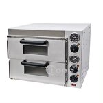 Double Pizza Oven - Commercial Electric and Bread Maker Tabletop for Hotel Outdoor