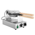 Egg Bubble Waffle Machine - Commercial Aluminium Plate Eggette Puff Cone Maker