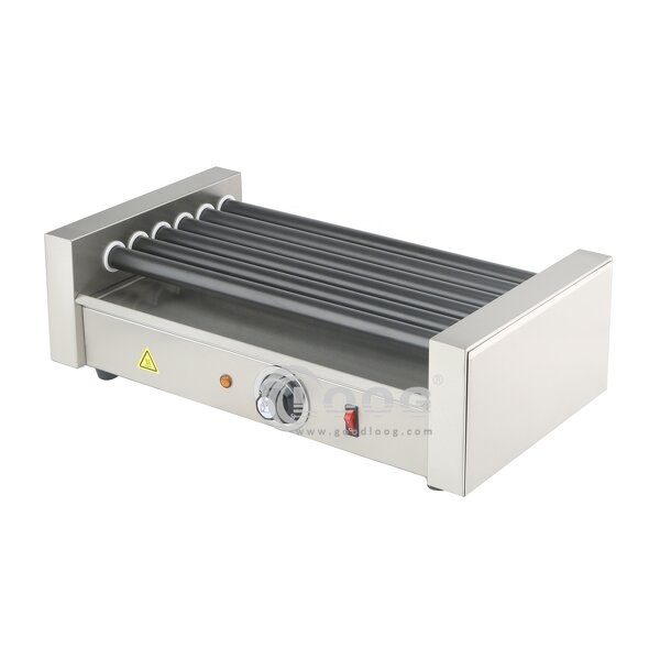 Hot Dog Roller Machine - Commercial Kitchen Equipment Electric Grill Stainless Steel