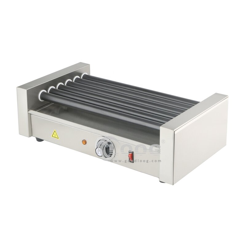 Hot Dog Roller Machine - Commercial Kitchen Equipment Electric Grill Stainless Steel
