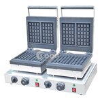 Belgian Waffle Machine - Commercial Electric Double Flip Industrial for Hotel