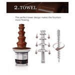 Chocolate Fountain Machine - Commercial Hotel Equipment Electric Fondue High Quality