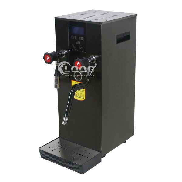 Milk Frothing Machine - 12L Full-Automatic LED Display Commercial Electric Steam Boiler