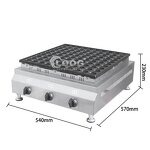 Dutch Mini Pancake Maker - Commercial Kitchen Equipment Gas Poffertjes Making Machine