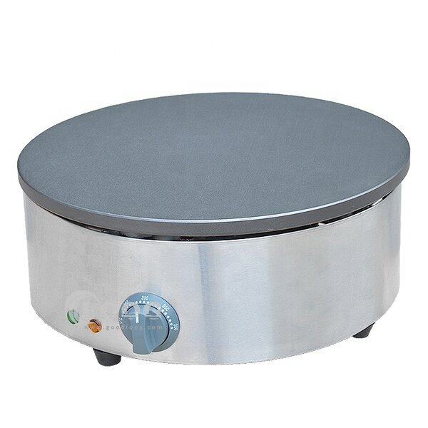 Crepe Maker - Single Plate Custom Stainless Steel Commercial Electric Round
