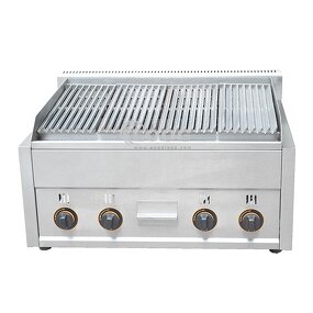 Gas BBQ Grill - High Quality Kitchen Equipment Commercial Lava Rock Counter Top