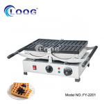 Square Waffle Maker - Professional Restaurant Equipment Rotating Stainless Steel