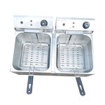 French Chips Frying Machine - Stainless Steel Equipment Electric Deep Fryer for Restaurant