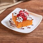 Waffle Model - Customized 3D Food Display Decorative Props Simulation with Dish