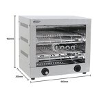 Salamander Oven - Stainless Steel Electric Salamander Cooking Machine Commercial Toaster