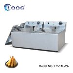 French Chips Frying Machine - Stainless Steel Equipment Electric Deep Fryer for Restaurant