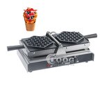Bubble Egg Waffle Maker - Electric Commercial Multi-function Stainless Steel 3-Layer
