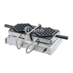 Bubble Egg Waffle Maker - Electric Commercial Multi-function Stainless Steel 3-Layer