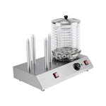 Hotdog Maker Machine - Snack Machine Stainless Steel Commercial Electric Sausage Warmer