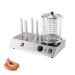 Hotdog Maker Machine - Snack Machine Stainless Steel Commercial Electric Sausage Warmer