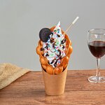 Bubble Waffle Egg Model - Simulation Hongkong Snack for Window Display