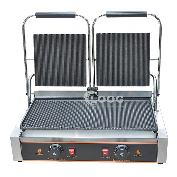 Sandwich Press Maker - Factory Price Double Contact Grill Commercial Electric