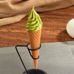 Ice Cream Model - Artificial Food Simulation Dummy Cones Crispy Holder with Rack