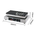 Poffertjes Machine - Electric Heart Shaped Mini Pancake Maker 50 Holes for Sale