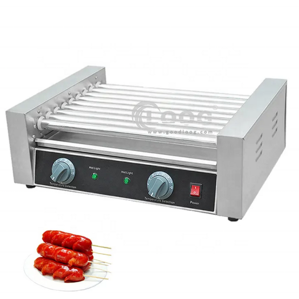 Hotdog Grill Roller Machine - Commercial Electric Sausage Roasting Maker for Sale