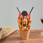 Bubble Waffle Model - Hot Selling Hongkong Simulation Food Egg Waffle Display