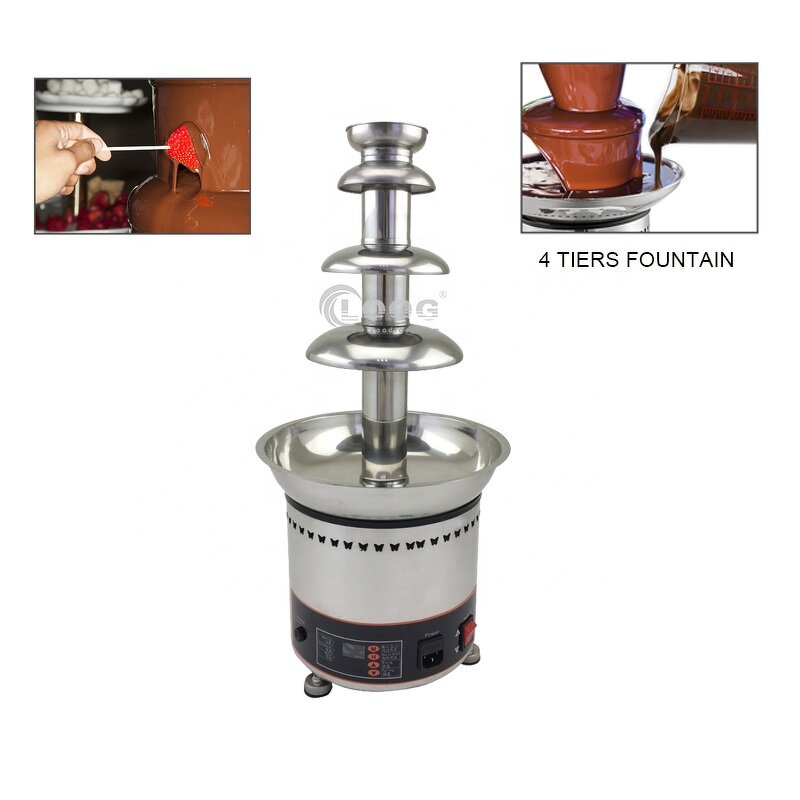 Chocolate Fondue Machine - Electric Stainless Steel Fully Automatic Fountain for Hotels