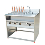 Gas Pasta Cooker - High Quality Kitchen Equipment 6 Grids Countertop Standing for Sale