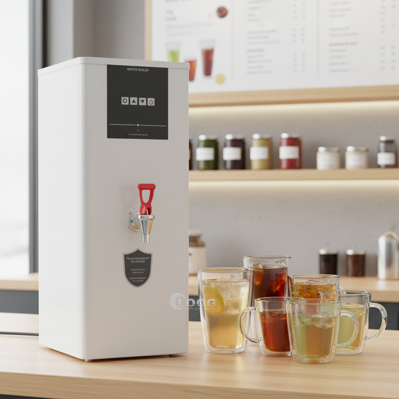 Hot Water Boiler - Electric Stainless Steel Commercial 50L/H Built-in Filter LCD Touch