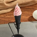 Ice Cream Model - Artificial Food Simulation Dummy Cones Crispy Holder with Rack