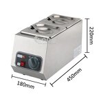 Chocolate Warmer Melter - High Quality Equipment Double Pot Mini Melting Machine