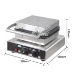 Heart Shape Waffle Machine - Electric Stainless Steel Stovetop Adjustable Thermostat