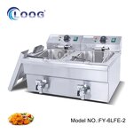 French Fries Fryer - Commercial Restaurant Electric Stainless Steel 220V High Productivity