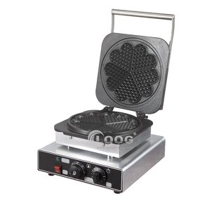 Heart Shape Waffle Machine - Electric Stainless Steel Stovetop Adjustable Thermostat