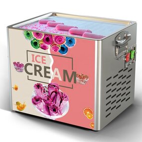 Fried Ice Cream Machine - Commercial Mini Yogurt Electric Roller for Food Cart