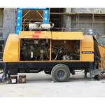 Trailer Mounted Concrete Pump Manufacturer - HBT5008C-6Y 55m3/h