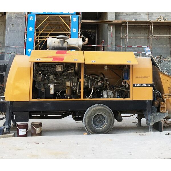 Trailer Mounted Concrete Pump Manufacturer - HBT5008C-6Y 55m3/h