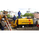 Trailer Mounted Concrete Pump Manufacturer - HBT6006A-5 70m3/h China Brand