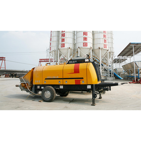 Trailer Mount Concrete Pump Manufacturer - HBT6013K Used China Xuzhou Made