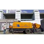 Trailer Mounted Concrete Pump Manufacturer - HBT5008C-6Y 55m3/h