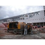 Trailer Mounted Concrete Pump Manufacturer - HBT6016C-5S(T3) 70m3/h Famous Brand