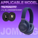 Over-Ear Cushions - For JBL E65/Live 650/Duet NC Noise Isolation Foam
