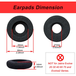 Ear Cushions - Genuine Leather Breathable Noise Reduction for Plantronics Blackwire 3310