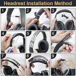 Replacement Headband Pad Kit - Protein Leather for Bose QC35 QC35 Ii QC45 Easy DIY