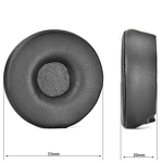 Replacement Earpad - Hotsell for Jabra Engage 55/65/75 Black Leather Memory Foam