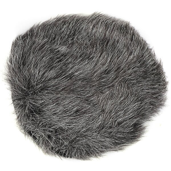 Furry Windscreen Muff - Gray for Snowball Condenser Microphone Wind Cover