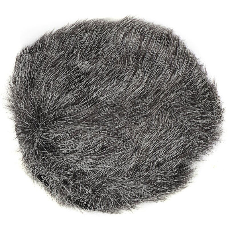 Furry Windscreen Muff - Gray for Snowball Condenser Microphone Wind Cover