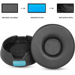 Replacement Earpad - Hotsell for Jabra Engage 55/65/75 Black Leather Memory Foam