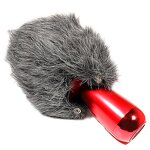 Furry Windscreen Muff - Gray for Snowball Condenser Microphone Wind Cover